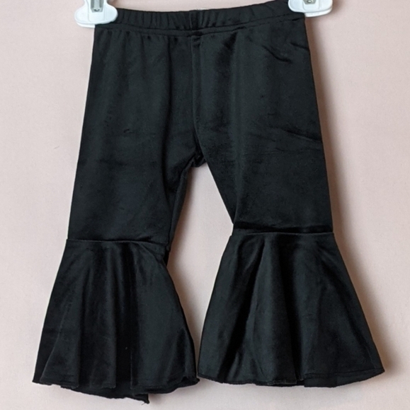Bailey's Blossoms Velour Baby Bell Bottoms Flare Pants size 6-9 Months - Picture 1 of 5